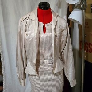 Vintage Utility Blouse Gorpcore Satin Sheen Medium